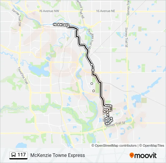117 Bus Line Map