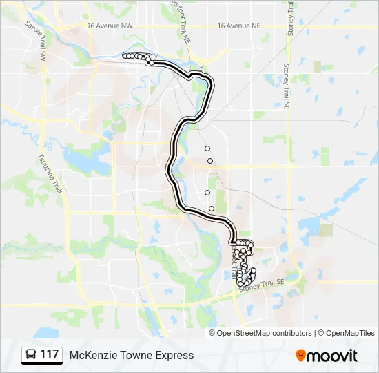 117 Bus Line Map