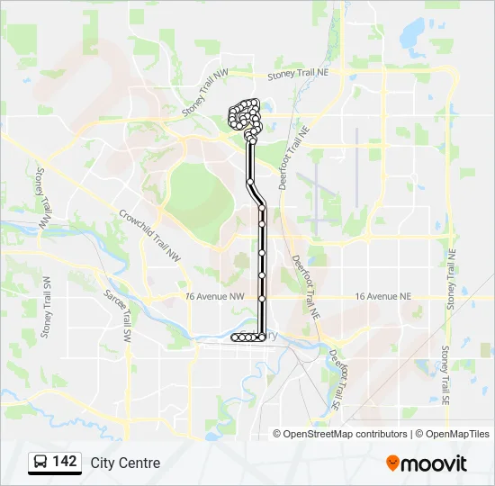142 Bus Line Map
