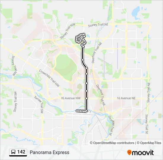 142 Bus Line Map