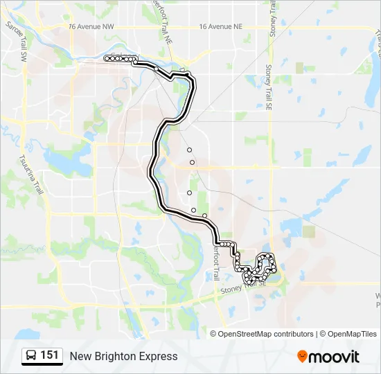 151 Bus Line Map