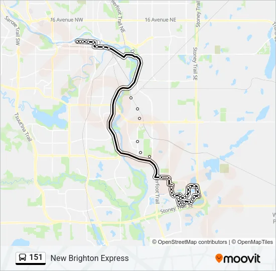 151 Bus Line Map