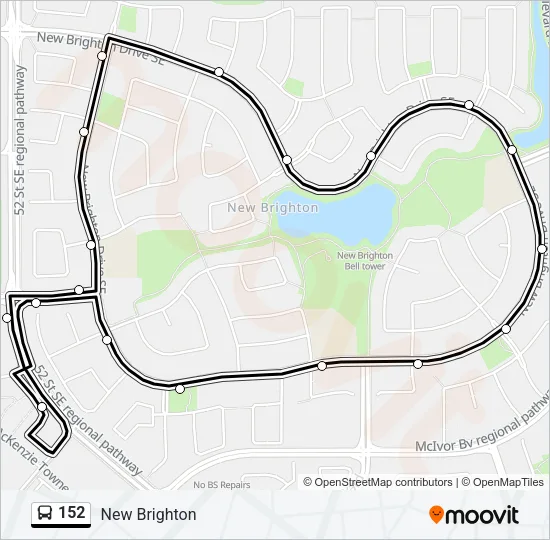 152 Bus Line Map