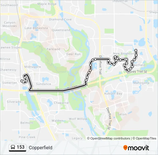 153 Bus Line Map