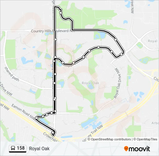 158 Bus Line Map