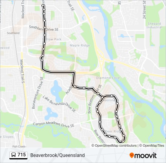 715 Bus Line Map