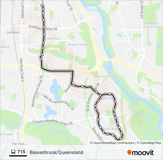 715 Bus Line Map