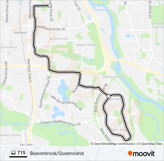 715 Bus Line Map