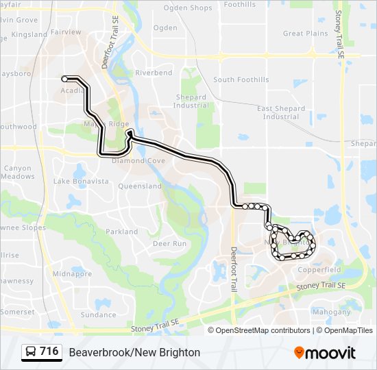 716 Bus Line Map