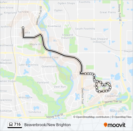 716 Bus Line Map