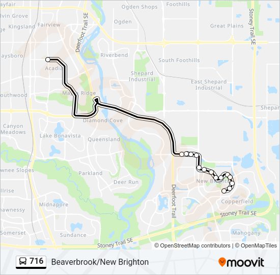 716 Bus Line Map