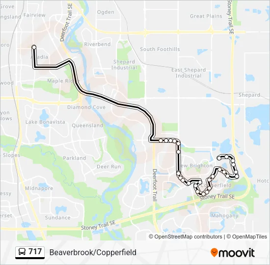 717 Bus Line Map