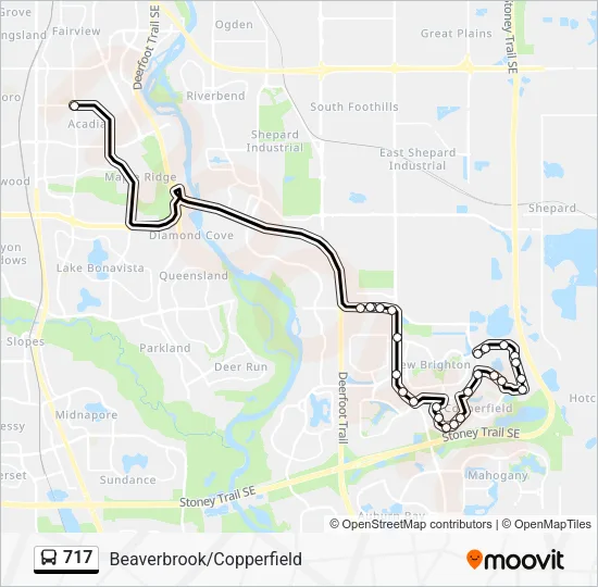 717 Bus Line Map