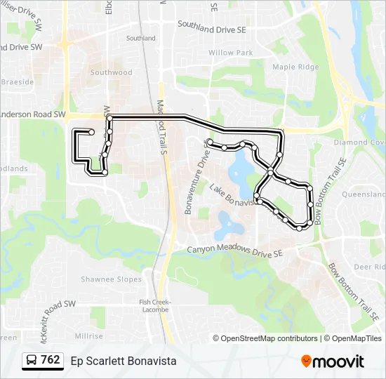 762 Bus Line Map
