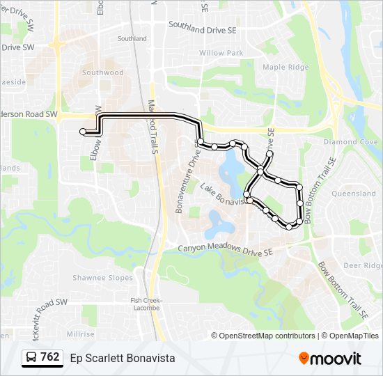 762 Bus Line Map