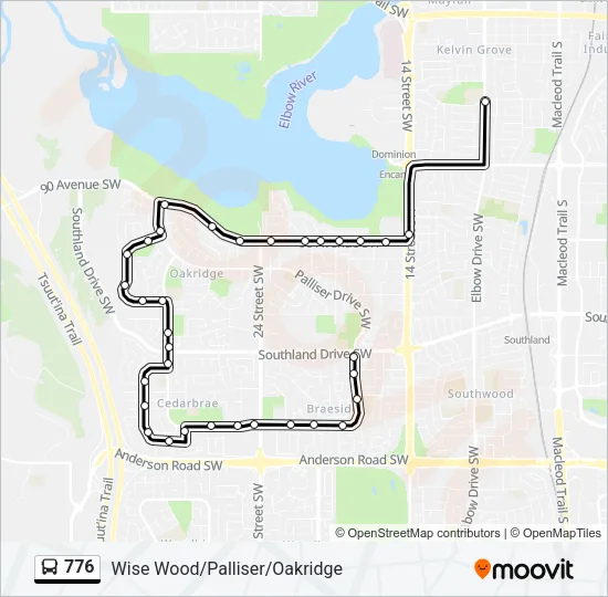 776 Bus Line Map