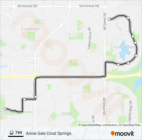 799 Bus Line Map