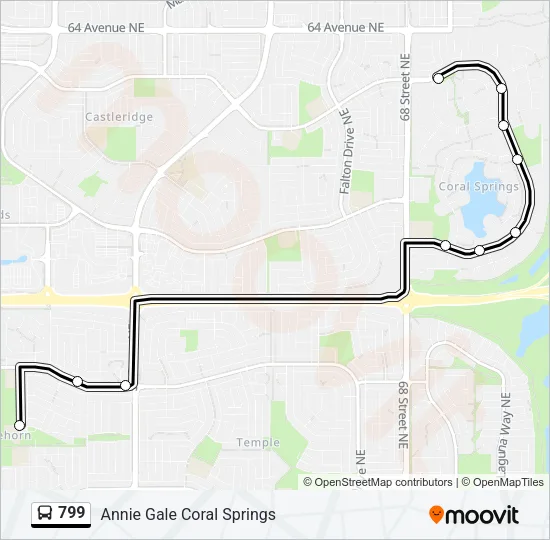 799 Bus Line Map