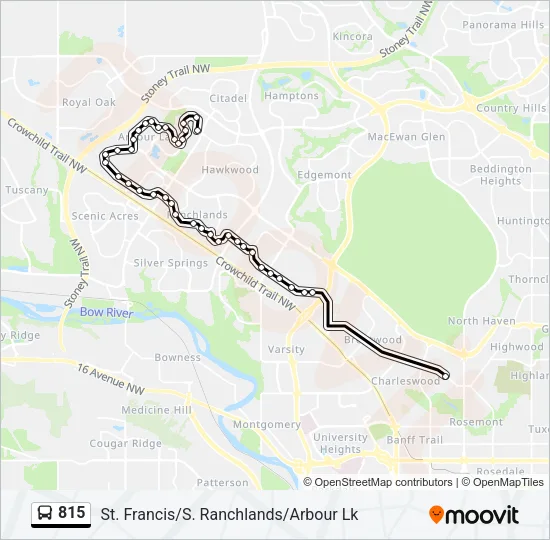 815 Bus Line Map
