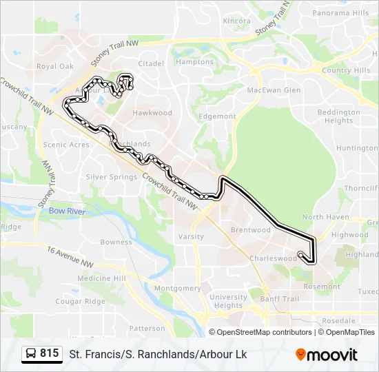 815 Bus Line Map