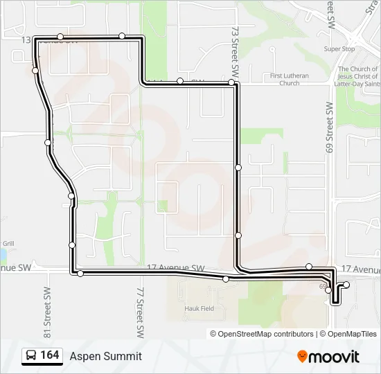 164 Bus Line Map