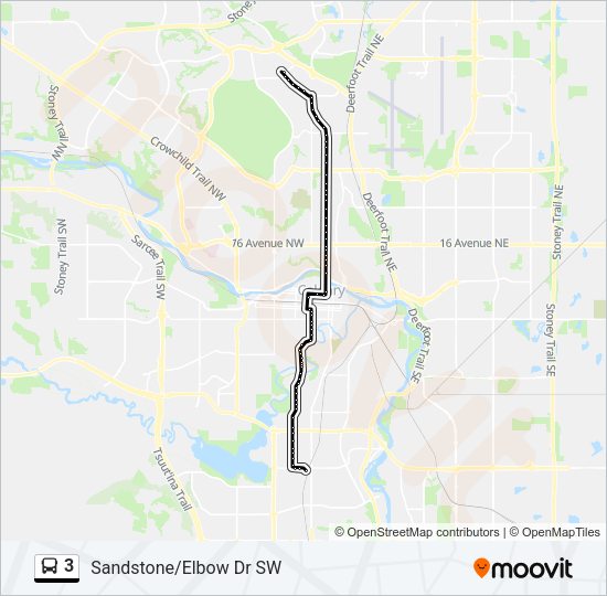 3 Bus Line Map