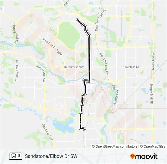 3 Bus Line Map