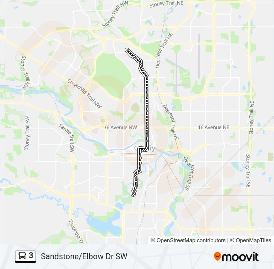 3 Bus Line Map
