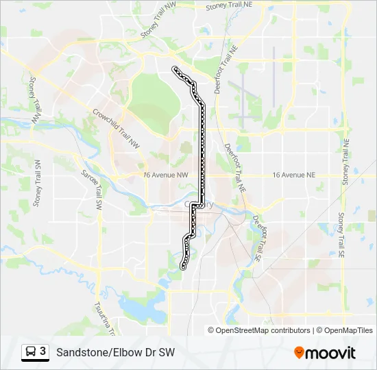 3 Bus Line Map