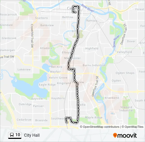 10 Bus Line Map