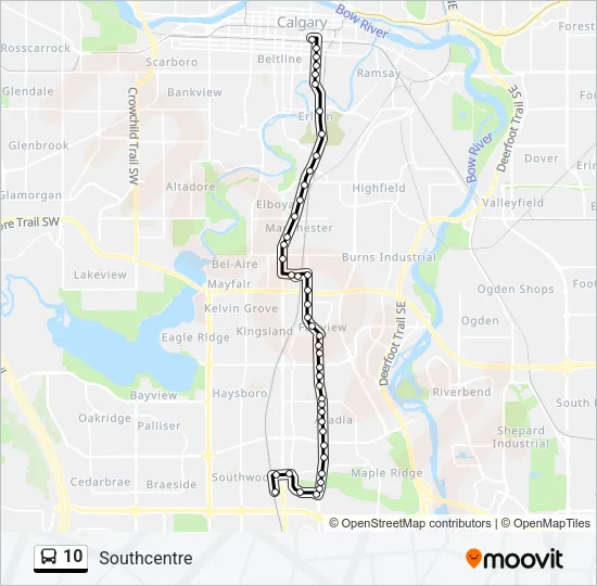 10 Bus Line Map