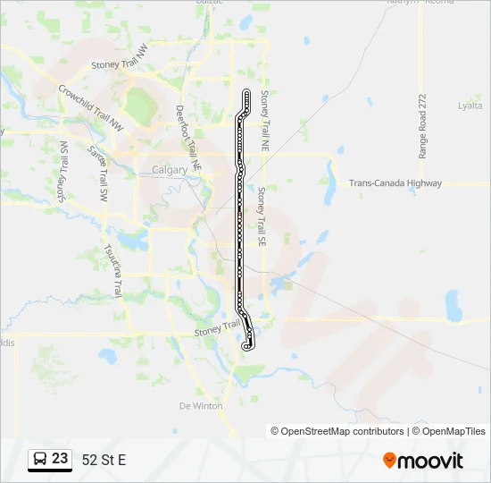 23 Bus Line Map