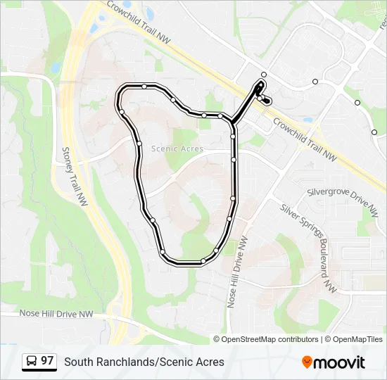 97 Bus Line Map