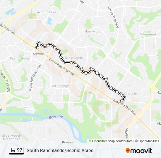 97 Bus Line Map