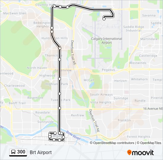 300 Bus Line Map