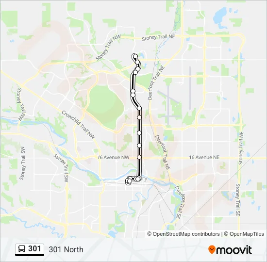 301 Bus Line Map