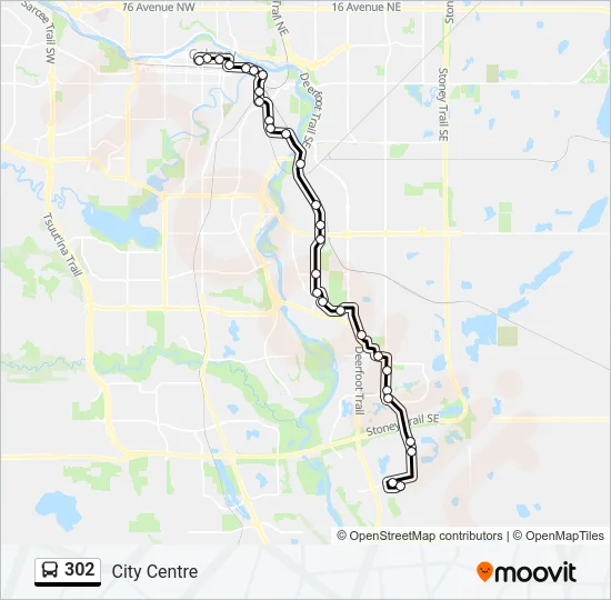 302 Bus Line Map