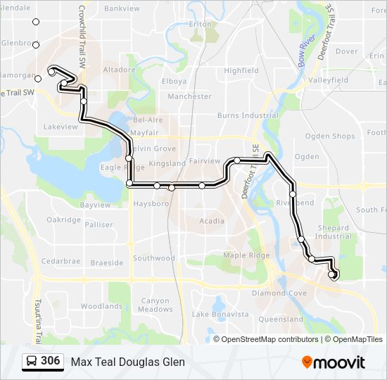 306 bus Line Map