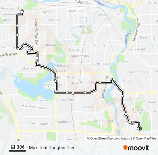306 Bus Line Map