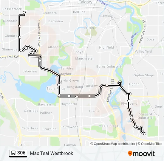 306 Bus Line Map