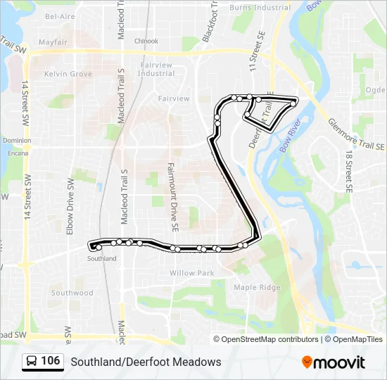 106 Bus Line Map