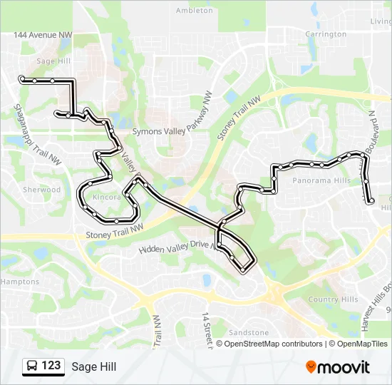 123 Bus Line Map