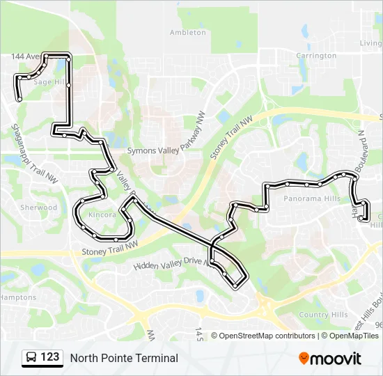 123 Bus Line Map