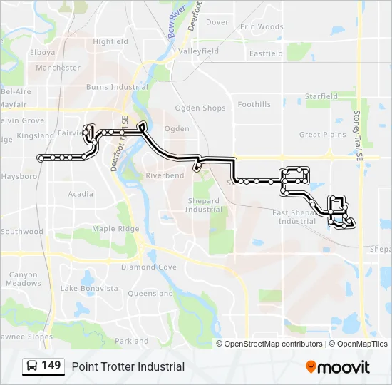 149 Bus Line Map