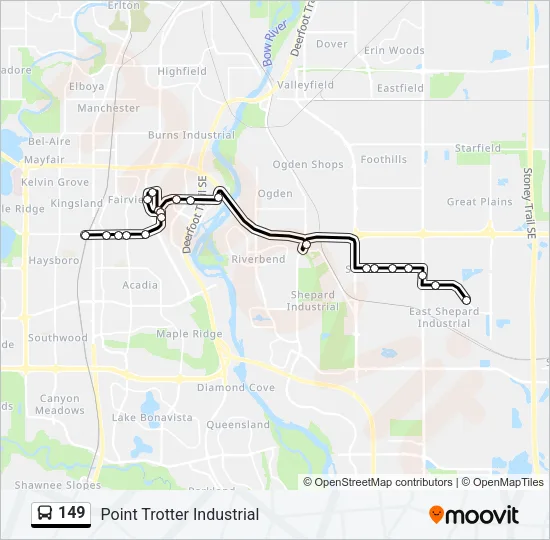 149 Bus Line Map