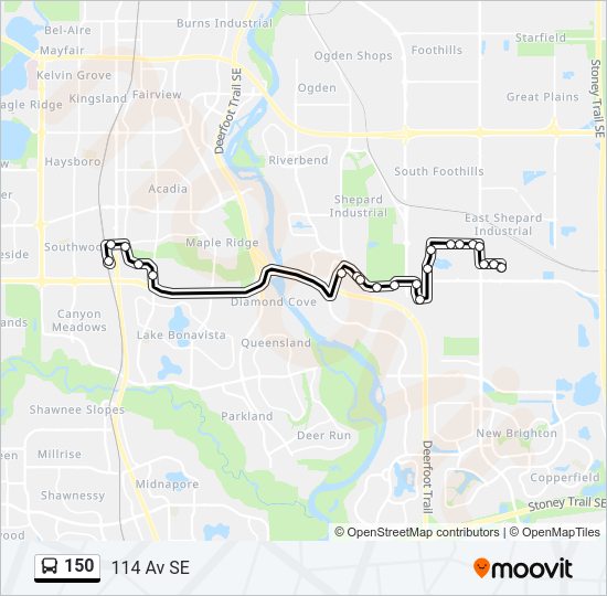 150 Bus Line Map