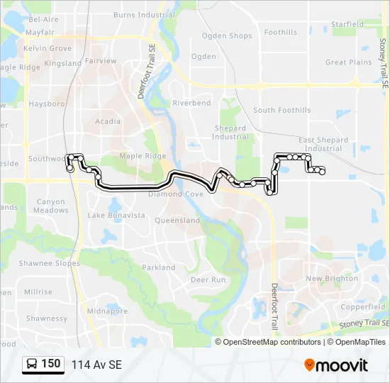 150 Bus Line Map