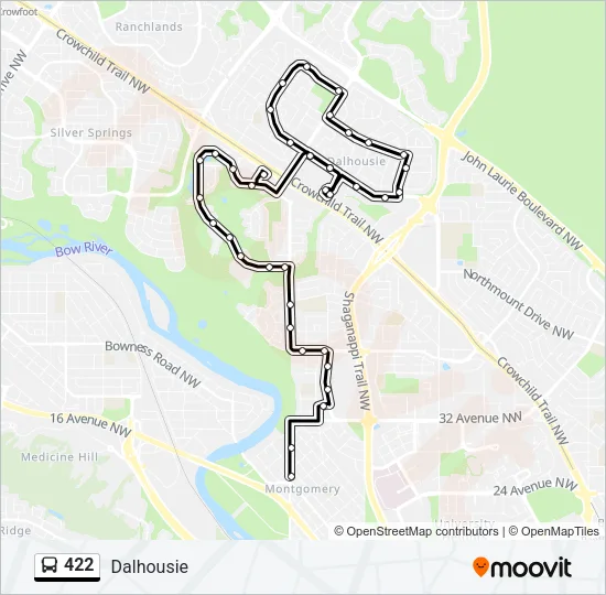 422 Bus Line Map