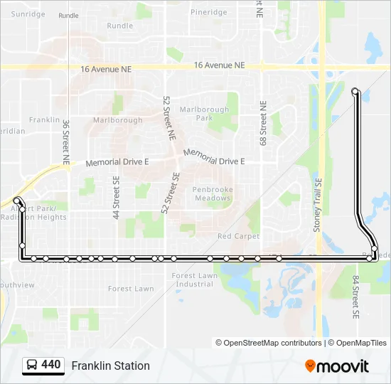 440 Bus Line Map
