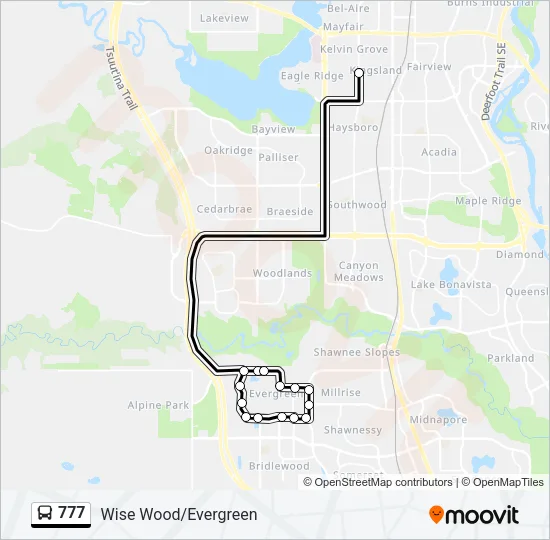 777 Bus Line Map
